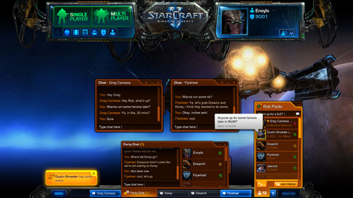 StarCraft II: Wings of Liberty - Скриншоты нового Battle Net